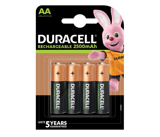 DURACELL Akumulator AA/LR6 2400/2500mAh 4szt blister DURACELL AKU AA/HR6 2400/2500MAH B4 - 1247824 - zdjęcie